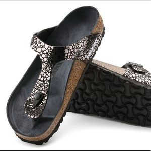 Birkenstock Metallic Stone Gizeh Sandals